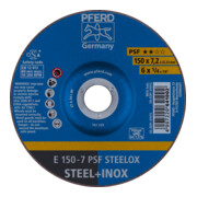 PFERD TOOLS Schruppscheibe E 150x7,2x22,23 mm Universallinie PSF STEELOX für Stahl/Edelstahl