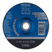PFERD TOOLS Schruppscheibe E 180x4,1x22,23 mm Leistungslinie SG STEEL für Stahl