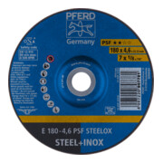 PFERD TOOLS Schruppscheibe E 180x4,6x22,23 mm Universallinie PSF STEELOX für Stahl/Edelstahl