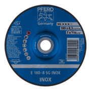 PFERD TOOLS Schruppscheibe E 180x8,3x22,23 mm Leistungslinie SG INOX für Edelstahl