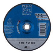 PFERD TOOLS Schruppscheibe E 230x7,2x22,23 mm Leistungslinie SG ALU für Alu