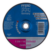 PFERD TOOLS Schruppscheibe E 230x7,2x22,23 mm Leistungslinie SG CAST+ALU für Guss/Alu