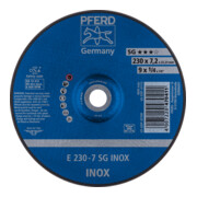 PFERD TOOLS Schruppscheibe E 230x7,2x22,23 mm Leistungslinie SG INOX für Edelstahl