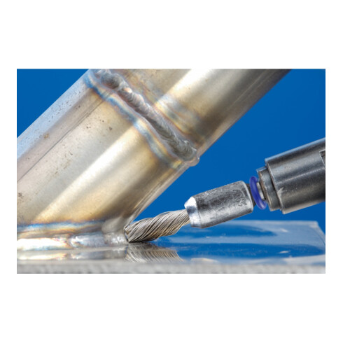 PFERD TOOLS SINGLETWIST Pinselbürste gezopft PBGS Ø10mm Schaft-Ø6 mm Edelstahl-Draht-Ø0,20