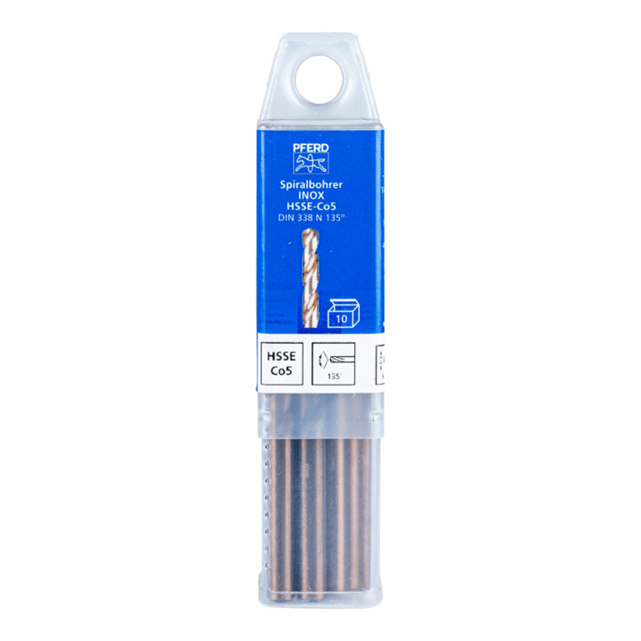 PFERD TOOLS Spiralbohrer INOX Ø 6,8 mm HSS-E Co5 N DIN 338 135° für zähe und harte Werkstoffe