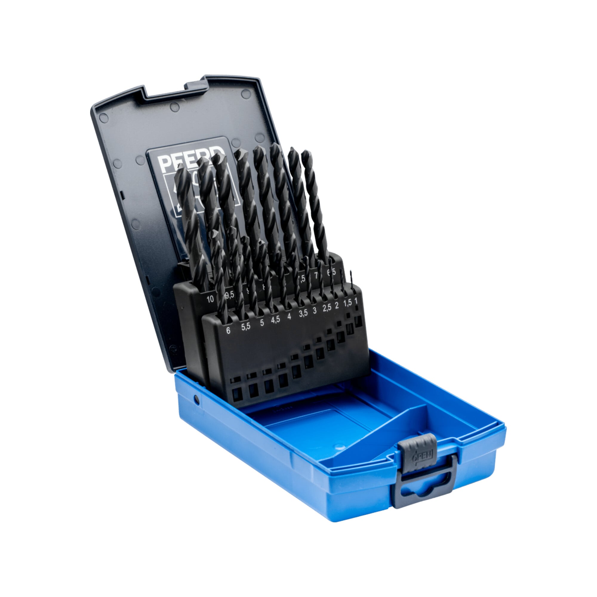 PFERD TOOLS Spiralbohrer-Set 19-tlg. STEEL HSSG N DIN 338 universal