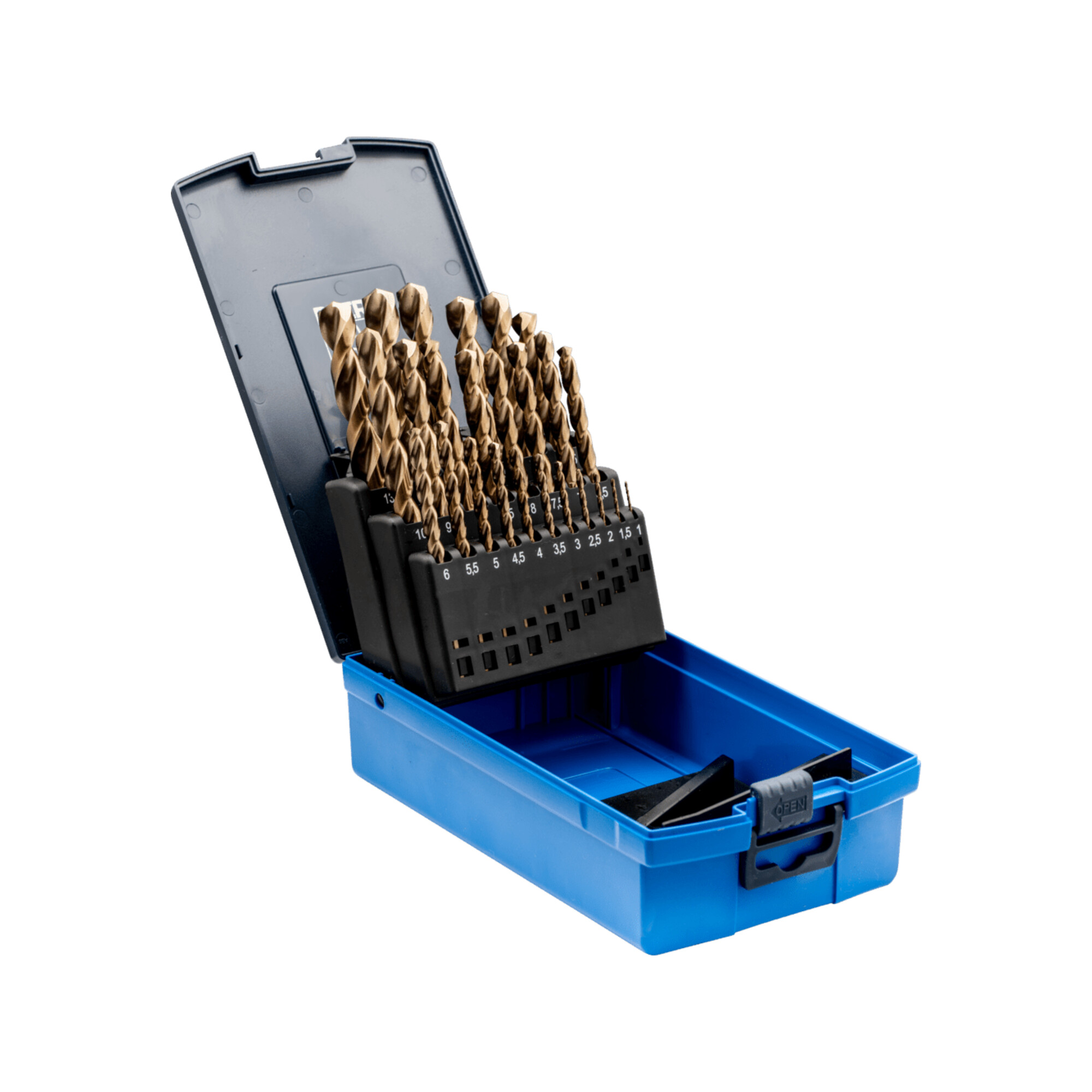 PFERD TOOLS Spiralbohrer-Set 25-tlg. INOX HSSE N DIN 338 für zähe und harte Werkstoffe