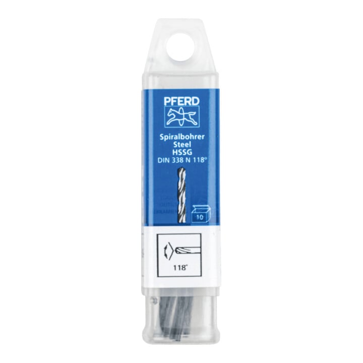 PFERD TOOLS Spiralbohrer STEEL Ø 1,6 mm HSS-G N DIN 338 118° universal