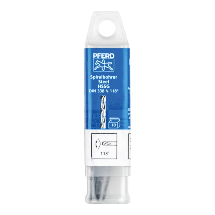 PFERD TOOLS Spiralbohrer STEEL Ø 1 mm HSS-G N DIN 338 118° universal