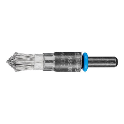 PFERD TOOLS spitze Pinselbürste ungezopft PBUS Ø10mm Schaft-Ø6 mm Edelstahl-Draht-Ø0,30