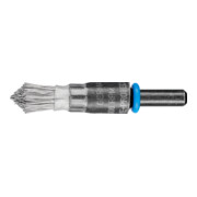 PFERD TOOLS spitze Pinselbürste ungezopft PBUS Ø10mm Schaft-Ø6 mm Edelstahl-Draht-Ø0,30