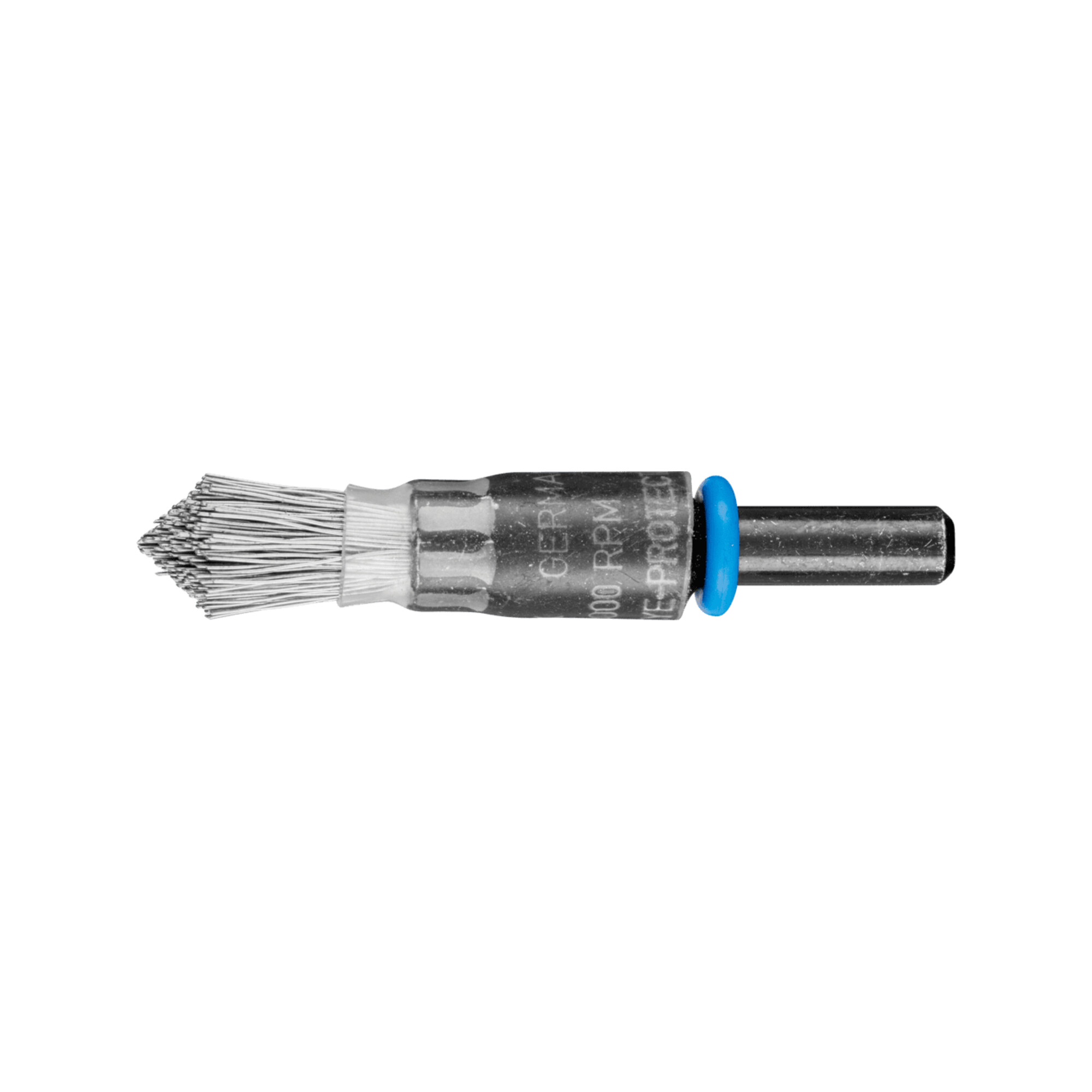 PFERD TOOLS spitze Pinselbürste ungezopft PBUS Ø10mm Schaft-Ø6 mm Edelstahl-Draht-Ø0,30
