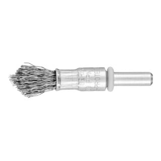 PFERD TOOLS spitze Pinselbürste ungezopft PBUS Ø10mm Schaft-Ø6 mm Stahl-Draht-Ø0,30