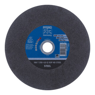 PFERD TOOLS Stationäre Trennscheibe T 350x4,0x25,4 mm "mittelhart" HD STEEL für Stahl 100m/s
