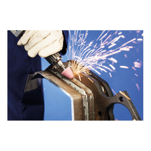 PFERD TOOLS STEEL Schleifstift Kegel Ø 32x32 mm Schaft-Ø 6 mm A24 für Stahl- und Stahlguss