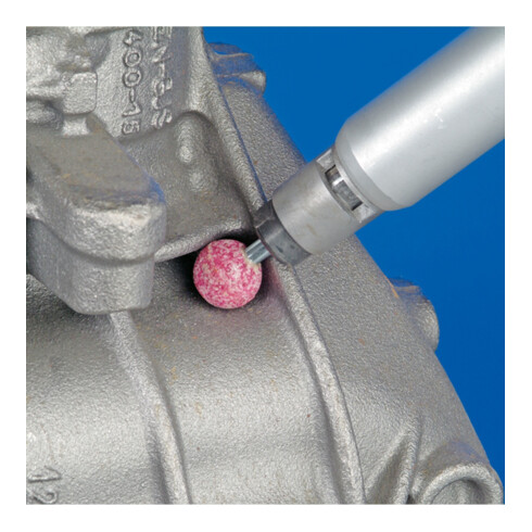 PFERD TOOLS STEEL Schleifstift Kugel Ø 16x16 mm Schaft-Ø 6 mm A60 für Stahl- und Stahlguss