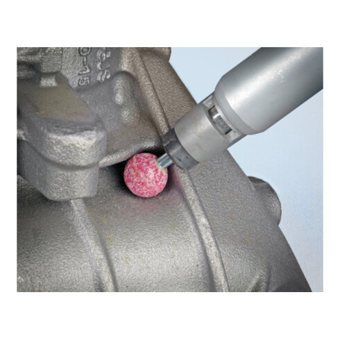 PFERD TOOLS STEEL Schleifstift Kugel Ø 25x25 mm Schaft-Ø 6 mm A60 für Stahl- und Stahlguss