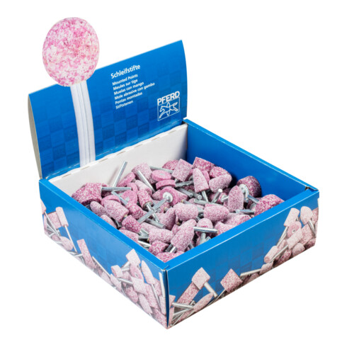 PFERD TOOLS STEEL Schleifstift-Set 100-tlg. Schaft-Ø 6 mm A24/30 für Stahl- und Stahlguss