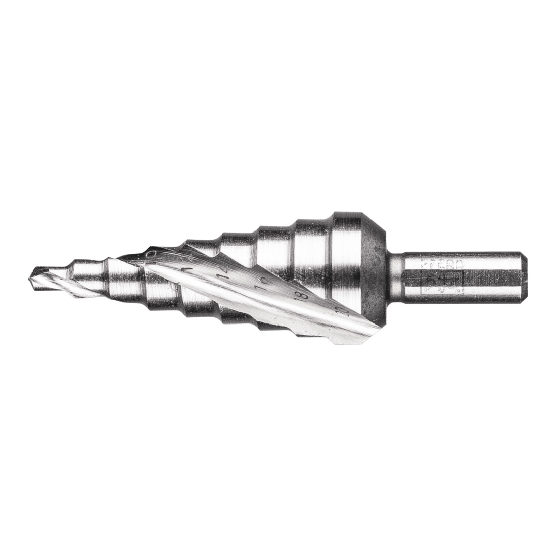 PFERD TOOLS Stufenbohrer HSS 9 Bohrstufen Ø 4-20mm 3-Flächenschaft-Ø 8 mm