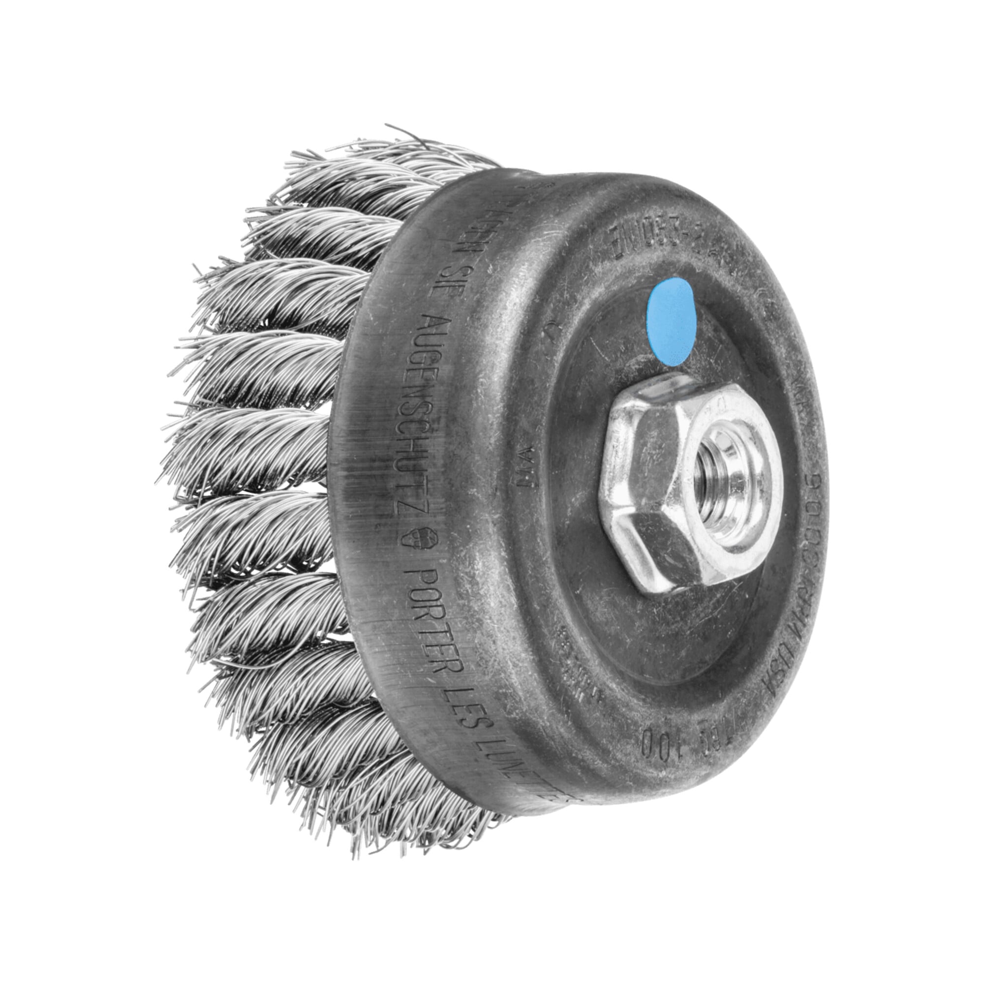 PFERD TOOLS Topfbürste gezopft TBG Ø 100mm M14 Edelstahl-Draht-Ø 0,50mm Winkelschleifer (1)