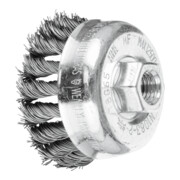 PFERD TOOLS Topfbürste gezopft TBG Ø 65 mm M14 Stahl-Draht-Ø 0,50mm Winkelschleifer (1)