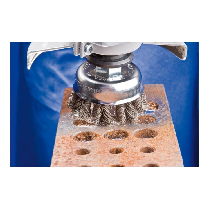 PFERD TOOLS Topfbürste gezopft TBG Ø 65 mm M14 Stahl-Draht-Ø 0,50mm Winkelschleifer (1)