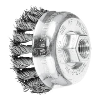 PFERD TOOLS Topfbürste gezopft TBG Ø 65 mm M14 Stahl-Draht-Ø 0,50mm Winkelschleifer