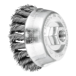 PFERD TOOLS Topfbürste gezopft TBG Ø 80mm M14 Stahl-Draht-Ø 0,50mm Winkelschleifer