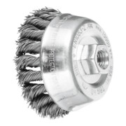 PFERD TOOLS Topfbürste gezopft TBG Ø 80mm M14 Stahl-Draht-Ø 0,50mm Winkelschleifer