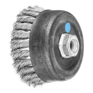 PFERD TOOLS Topfbürste gezopft TBG Ø 100mm M14 Edelstahl-Draht-Ø 0,35 mm Winkelschleifer (1)