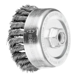 PFERD TOOLS Topfbürste gezopft TBG Ø 100mm M14 Stahl-Draht-Ø 0,50mm Winkelschleifer (1)