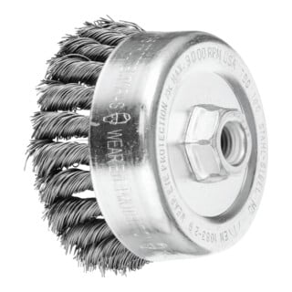 PFERD TOOLS Topfbürste gezopft TBG Ø 100mm M14 Stahl-Draht-Ø 0,50mm Winkelschleifer