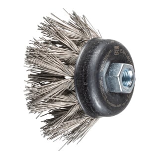 PFERD TOOLS Topfbürste gezopft TBG Ø 65 mm M14 Edelstahl-Diamant-Draht-Ø 0,50mm Korn 270