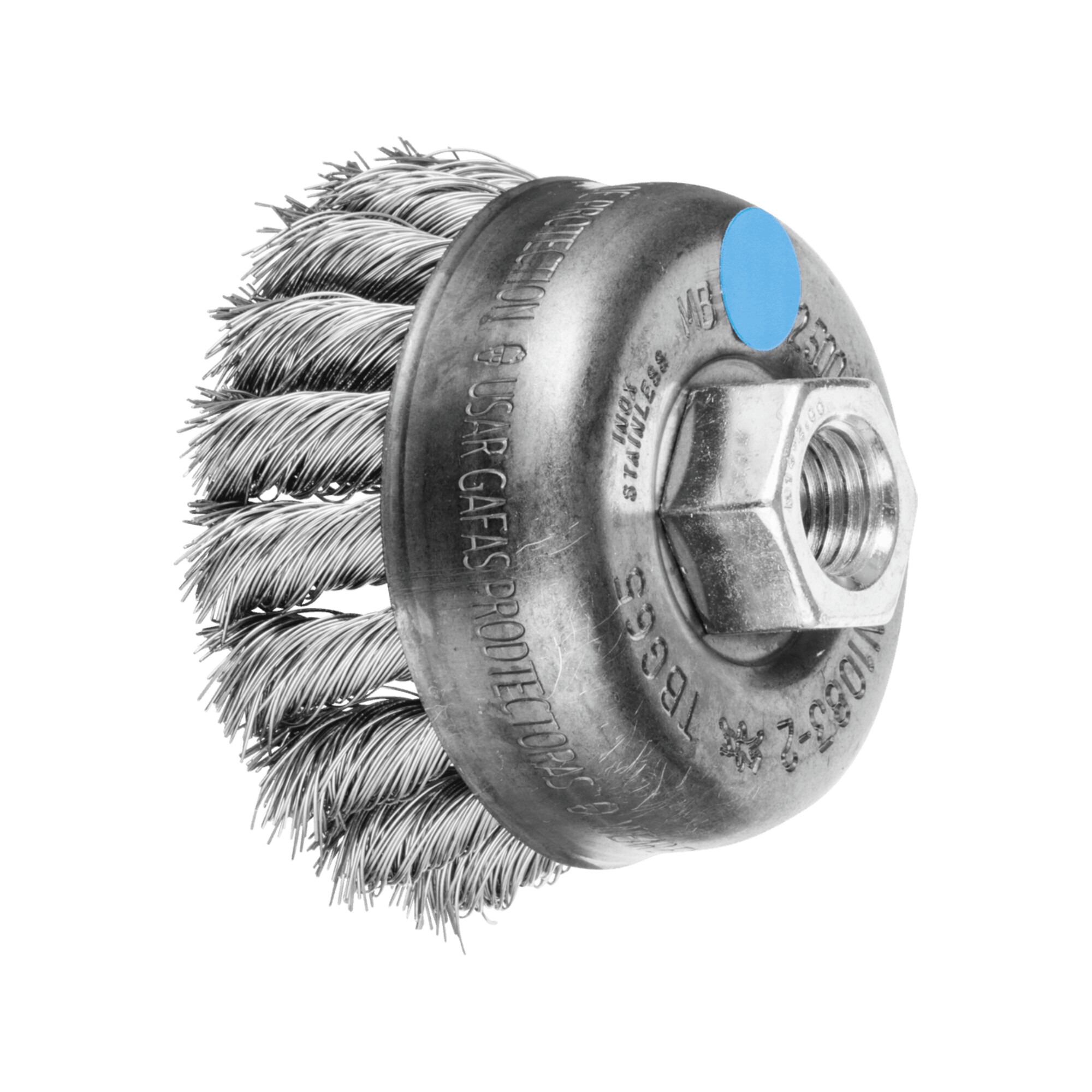 PFERD TOOLS Topfbürste gezopft TBG Ø 65 mm M14 Edelstahl-Draht-Ø 0,35 mm Winkelschleifer (1)