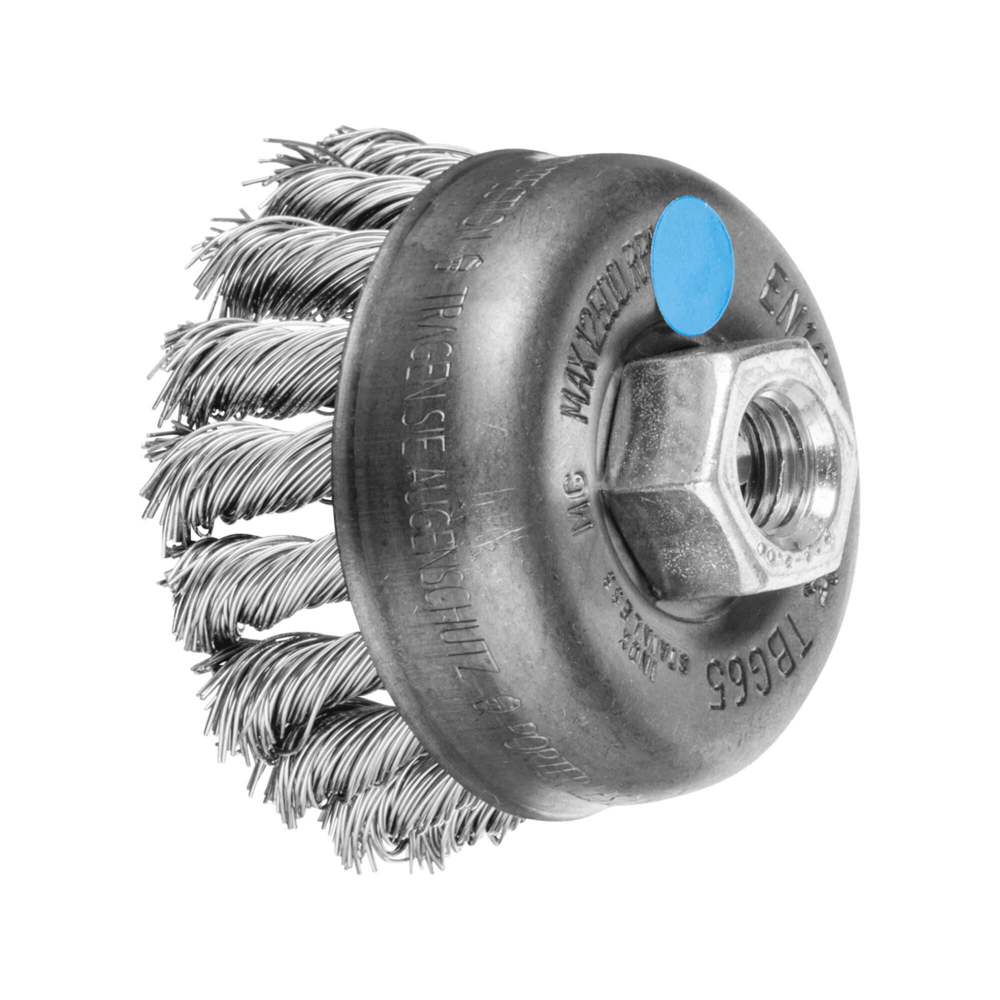 PFERD TOOLS Topfbürste gezopft TBG Ø 65 mm M14 Edelstahl-Draht-Ø 0,50mm Winkelschleifer (1)