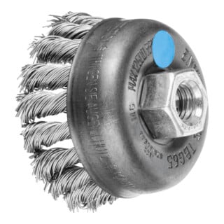 PFERD TOOLS Topfbürste gezopft TBG Ø 65 mm M14 Edelstahl-Draht-Ø 0,50mm Winkelschleifer