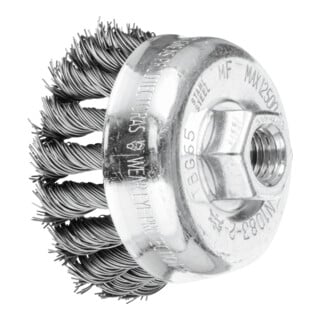 PFERD TOOLS Topfbürste gezopft TBG Ø 65 mm M14 Stahl-Draht-Ø 0,50mm Winkelschleifer