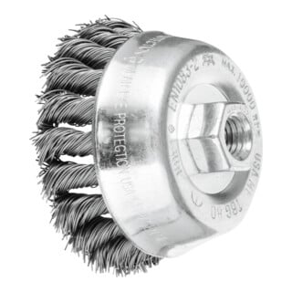 PFERD TOOLS Topfbürste gezopft TBG Ø 80mm M14 Stahl-Draht-Ø 0,50mm Winkelschleifer