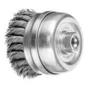 PFERD TOOLS Topfbürste mit Stützring gezopft TBGR Ø 80mm M14 Stahl-Draht-Ø 0,50mm Winkelschleifer