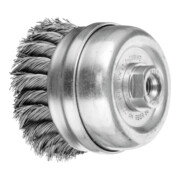 PFERD TOOLS Topfbürste mit Stützring gezopft TBGR Ø 80mm M14 Stahl-Draht-Ø 0,50mm Winkelschleifer