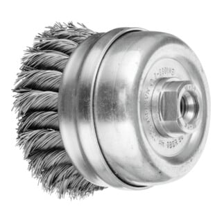 PFERD TOOLS Topfbürste mit Stützring gezopft TBGR Ø 80mm M14 Stahl-Draht-Ø 0,50mm Winkelschleifer