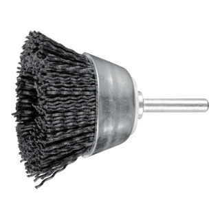 PFERD TOOLS Topfbürste ungezopft TBU Ø 50mm Schaft-Ø 6 mm Keramik-Filament-Ø 1,10mm Korn 120