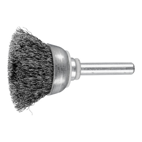 PFERD TOOLS Topfbürste ungezopft TBU Ø30mm Schaft-Ø6 mm Stahl-Draht-Ø0,20