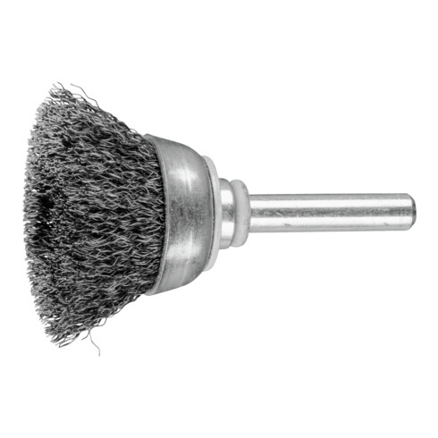 PFERD TOOLS Topfbürste ungezopft TBU Ø30mm Schaft-Ø6 mm Stahl-Draht-Ø0,20