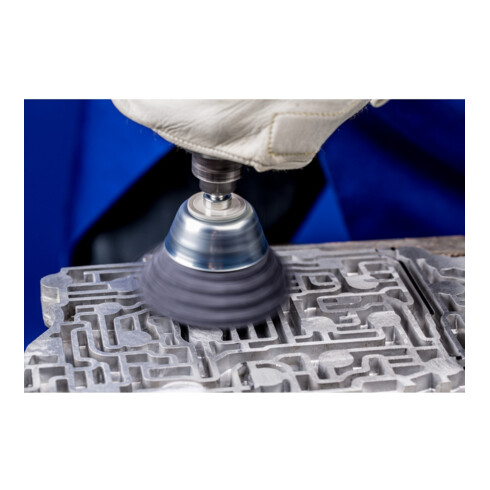 PFERD TOOLS Topfbürste ungezopft TBU Ø50mm Schaft-Ø6 mm SiC-Filament-Ø0,90 Korn 180 (1)