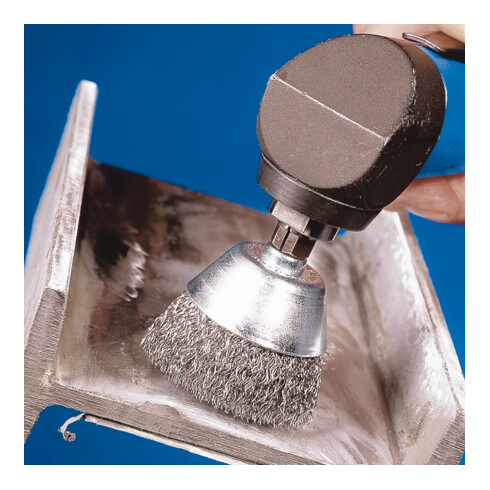 PFERD TOOLS Topfbürste ungezopft TBU Ø50mm Schaft-Ø6 mm Stahl-Draht-Ø0,30 (1)