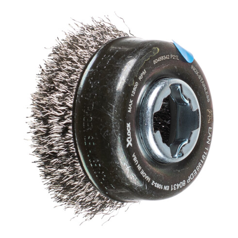 PFERD Topfbürste mit Gewinde, ungezopft POS TBU 60/X-LOCK INOX 0,30