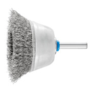 PFERD Topfbürste mit Schaft, ungezopft TBU 6015/6 INOX 0,30 0.3 mm gewellter Draht
