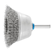 PFERD TOOLS Topfbürste mit Schaft, ungezopft TBU 6015/6 INOX 0,30 0.3 mm gewellter Draht