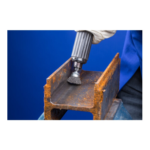 PFERD TOOLS Topfbürste ungezopft TBU Ø70mm Schaft-Ø6 mm Stahl-Draht-Ø0,30